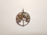 Unakite Small Gemtree Pendant F37