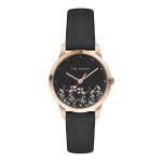 Ted Baker Fitzrovia Jardin Rose Gold-tone Leather Watch