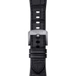 Tissot Official Black Prx Leather Strap With Steel Endpiece