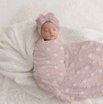 Duck Goose Pink Bow Baby Swaddle Wrap Set Newborn Hospital Set Sa