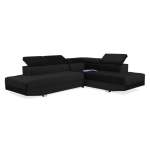 Skylar 3 Piece Corner Lounge Suite With Adjustable Head Rests