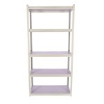 - Steel Shelving 5 Tier All Steel 183 X 90 X 40CM - White