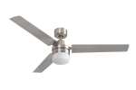 Flow Ceiling Fan - 3 Blades Satin Chrome