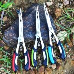 Premium Stainless Steel Fishing Pliers - Multifunctional Hook Remover Line Cutter & Ring Opener