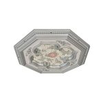 Afd Home Four-leaf Clover Octagon Chandelier Ceiling Medallion And Fan Medallion 24 Inches Silver
