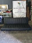 Black Leather Sleeper Couch In A Good Condition