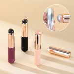Smudge Nail Art Brush Silicone Multifunctional Smudge Lip Brush With Cover Nail Art Tool Reusable Washable Portable