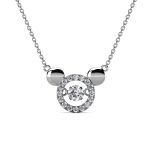DESTINY Dancing Mickey Mouse Necklace With Swarovski Crystals