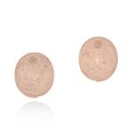 Infinity Plain Disk Earrings - 18KT Rose Gold Vermeil