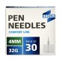 Pen Needle 4MM X 32G 30'S