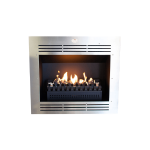 Built-in 740 Firebox Vent Free Stainless Steel Face Fireplace