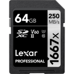 Lexar 1667X Sdxc Uhs II 64GB LSD64GCB1667