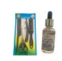 Hair Cutting Scissors Kit With 2 Combs Barber Razor & Hair Growth Oil