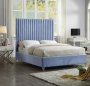 Mendora Sleigh Bed Queen -light Blue