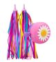 Kids Streamers And Bike Bell For Children's Bike/scooter Accessories Pink