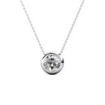 DESTINY Moon April diamond Birthstone Necklace With Swarovski Crystals