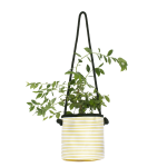 Hanging Yellow Stripy Planter - Medium