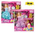Doll Med 28CM Princess W 4 Dresses+acc Marketplace Brits Bros