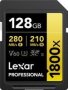 Lexar 128GB Professional Gold Series 1800X Uhs-ii Sdxc Memory Card