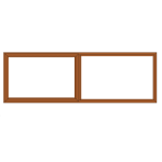 Robmeg Econo Aluminium Window Top Hung Casement Bronze 1800MM X 600MM PT186