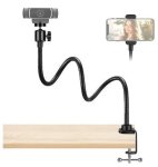 Gooseneck Flexible Arm Webcam Phone Adjustable Clamp Mount Black Innogear