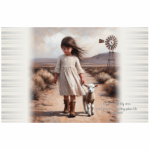 Bolster Cushion Girl With Lamb John 10:27