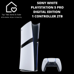 Sony White Playstation 5 Pro Digital Edition + 1 Controller - 2TB