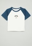 PoP Candy Reglan Tee - Navy Blue & White