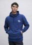 Indigo Supply Slogan Relaxed Fleece Hoodie