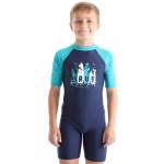 Boys Wave Rider Short Sleeve Sunsuit