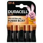 Duracell Plus Aa Batteries 4 Pack Alkaline Batteries 1.5V LR6 MN1500