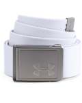 Men's Ua Webbing Belt 2.0 - White Overcast Gray None Osfa
