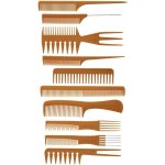 Diane Bone Comb Set With Pouch 10 PACK