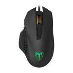 T-dagger Captain 8000DPI 8 BUTTON|180CM Cable|ergo-design|rgb Backlit Gaming Mouse - Black red