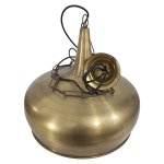 Ceiling Pendant Light With Chain Gold 175CM
