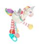 Plush Unicorn Hanging Activity Toy- Teether Rattles Crinkle Squeaky Toy