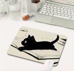 Black Cat Mouse Pad CMP2