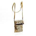 Boho Gold Leather Passport Bag - Gold Leather