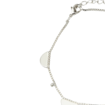 Silver Half Moon Bracelet - Silver