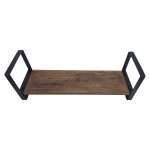 Metal And Wood Side Table Square 20CM