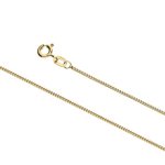 9K Gold Closed Curb 035 Pendant Chain 1.05MM