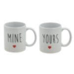 Yours & Mine Coffee Mug 310ML 2 Piece