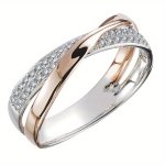 Inlaid Shiny White Zirconia Band Ring Elegant Luxury Copper Finger Ring Jewelry For Female Match Daily Outfits Party Accessory