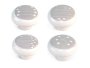 Cabinet Knobs Porcelain Organic Gray Finish 39MM 4PC