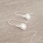 Gabby 925 Sterling Silver Cz Dangle Earrings Size: 7X7MM