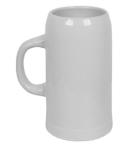 Beer Glass German Beer Mug 1L White Set Of 2