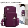 Water-resistant Nylon Crossbody Phone Bag With Zipper Closure Polyester Lined Solid Color MINI Messenger Pouch With Adjustable Strap