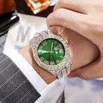 Fashion Trend Men's Rhinestone Calendar Wristwatch