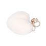 Fluffy Heart Keychain Pom Pom For Backpack Durable