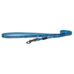 Rogz Pet Products Rogz Pupz Reflecto Extra Small 8MM Reflective Puppy Fixed Long - Blue Bones